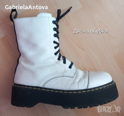 Кожени кубинки от Дима стил, снимка 6 - Дамски боти - 50595009