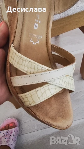 Дамски сандали на платформа Тамарис , снимка 4 - Сандали - 51308503