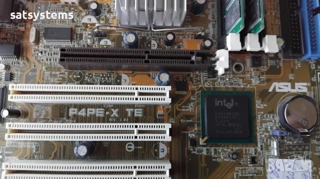 Дънна платка Asus P4PE-X TE Socket 478 CPU+FAN+RAM, снимка 4 - Дънни платки - 49088463