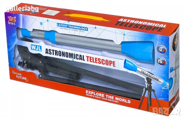 Детски Астрономически телескоп с триножник , снимка 3 - Образователни игри - 35223612