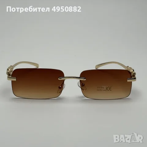 Слънчеви очила La Phanthere нови, черни и кафяви, UV400 защита Унисекс, снимка 4 - Слънчеви и диоптрични очила - 56161903