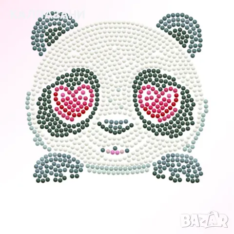Diamond Dotz Диамантен гоблен Panda Love 1089 диаманта DBX064 , снимка 5 - Игри и пъзели - 48993711