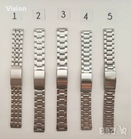 Стоманени Верижки за Часовници.Верижка за Часовник 18 20 22 24мм.Seiko/Orient/Casio/Ракета/Слава/Пол, снимка 4 - Каишки за часовници - 55837850