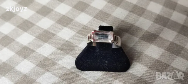 СРЕБЪРЕН ПРЪСТЕН с ЦИРКОН 2.42 гр./проба 925, снимка 6 - Пръстени - 48981329