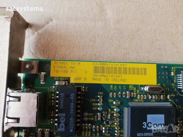 3COM 3C905C-TX-M 10/100Base-TX Network Controller Card PCI, снимка 6 - Мрежови адаптери - 35924903