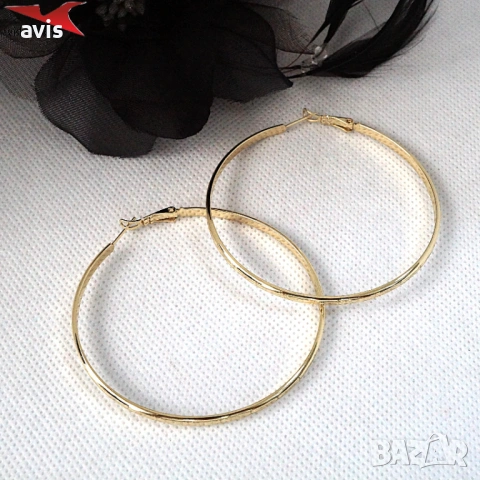 Обеци с 14К златно покритие 2141879