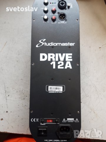studiomaster drive 12a, снимка 1 - Ресийвъри, усилватели, смесителни пултове - 41965398