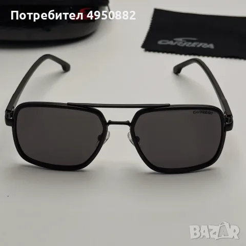 Слънчеви очила Carrera нови, правоъгълни стъкла, UV400, златно и черно, снимка 4 - Слънчеви и диоптрични очила - 56163164