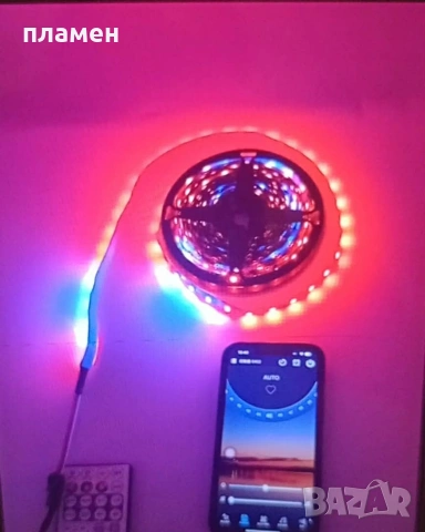 Смарт RGBIC LED Лента 5м – Управление от Смартфон + Музикален Ритъм, снимка 6 - Лед осветление - 53760474