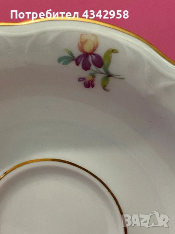 Kahla.Germany.1960-те. Порцеланови чинийки., снимка 3 - Антикварни и старинни предмети - 52679886