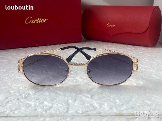 Cartier 2022 унисекс слънчеви очила елипса дамски мъжки, снимка 2 - Слънчеви и диоптрични очила - 36092760