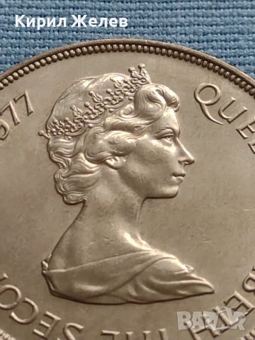 Монета 25 пенса 1977г. Великобритания 25г. От възкачването на Кралица Елизабет втора 40432, снимка 2 - Нумизматика и бонистика - 42697749