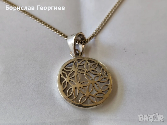 Сребърно колие 925, снимка 2 - Колиета, медальони, синджири - 53643225