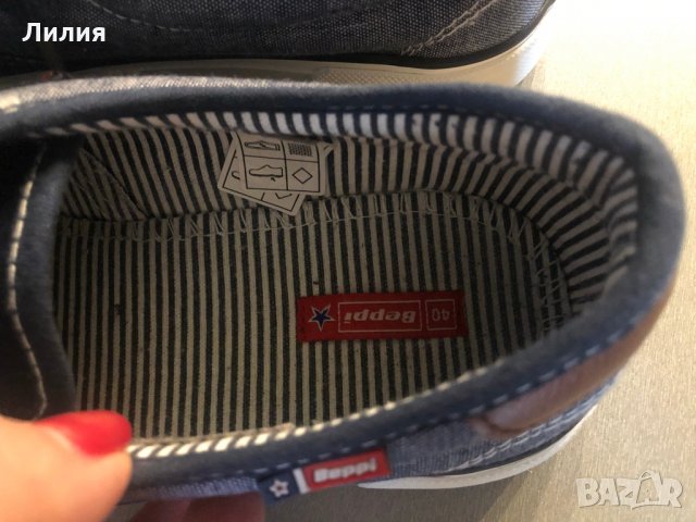 Дънкови кецове Beppi (гуменки, подплатени), снимка 4 - Кецове - 34537084