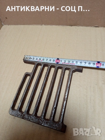 Соц Стара Чугунена Скара За Стара Печка. Номер 115., снимка 6 - Антикварни и старинни предмети - 53037263