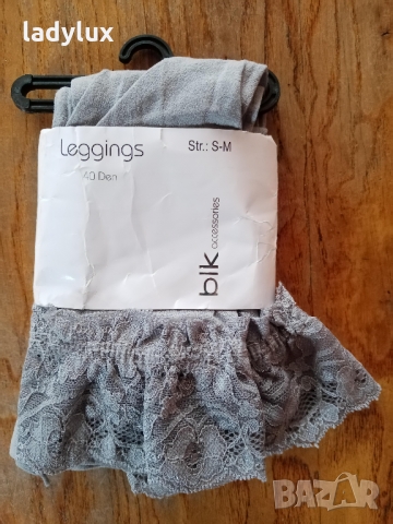 Клин с Дантела, 40 den, Размер S/M. Код 1636, снимка 2 - Бельо - 36093730