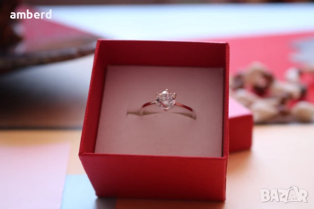 Нежен и стилен сребърен пръстен - модел PLR023, снимка 3 - Пръстени - 51375616