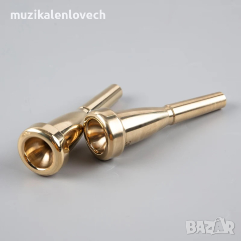 Професионален мундщук за Б Тромпет Злато 3C/5C/7C Brass Trumpet Mouthpiece Small Mouth for Bach , снимка 5 - Духови инструменти - 30986094
