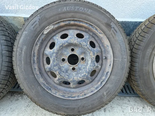 4 Гуми с железни джанти , снимка 2 - Гуми и джанти - 55970940