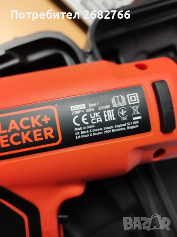 пистолет за горещ въздух black decker kx2200, снимка 4 - Други инструменти - 52669146