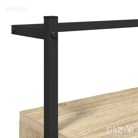 vidaXL Нощно шкафче стенно сонома дъб 35x30x51 см инженерно дърво, снимка 9 - Шкафове - 56148113