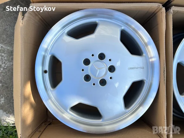 AMG Monoblock АМГ Моноблок 8+9x18 Mercedes Мерцедес r107 w116 w123 w124 r129 w140 w210 r170, снимка 8 - Гуми и джанти - 56076533