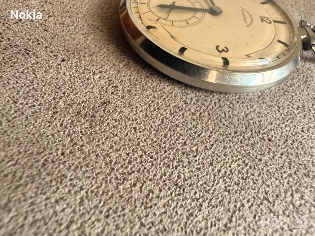 Рядък Швейцарски джобен часовник ETERNA Chronomètre (1930-1935 г.) – Пълна профилактика!, снимка 4 - Джобни - 55825500