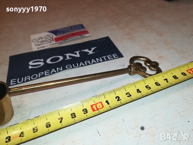 ГАСАЧ ЗА СВЕЩИ-МЕД МЕСИНГ 1007231939, снимка 10 - Антикварни и старинни предмети - 41509859