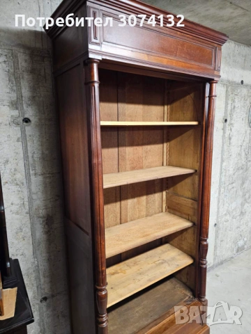 Ретро шкаф/библиотека с регуриране на рафтовете, снимка 2 - Секции и витрини - 53432262
