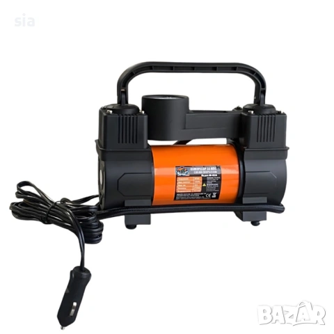 Компресор за гуми, Двуцилиндров, 12V, 55 литра / мин, снимка 2 - Аксесоари и консумативи - 42968764