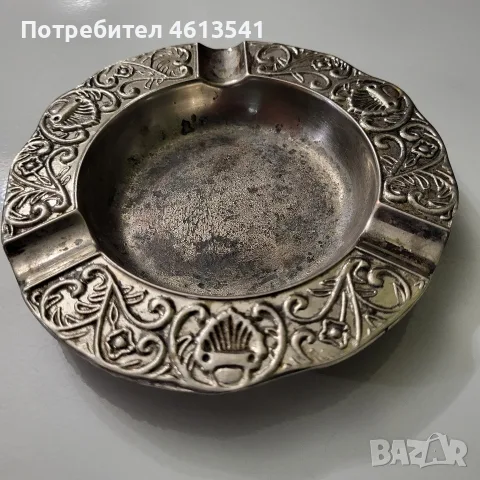 Автентичен соц пепелнин от епохата на социализма с три гнезда, снимка 8 - Антикварни и старинни предмети - 55899899
