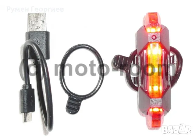 Заден стоп, LED, Li-ion батерия, USB зареждане