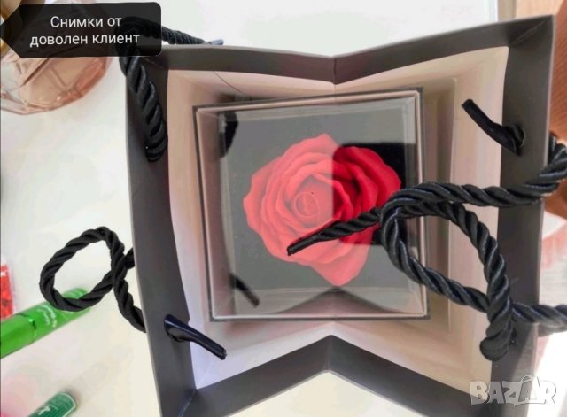 Луксозна кутия с роза и колие с прожекция за подарък , снимка 9 - Други - 41736883
