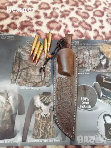 Нож от дамаска стомана, снимка 3 - Ножове - 33910769