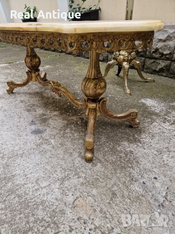 Уникална антикварна белгийска холна маса бронз оникс , снимка 8 - Антикварни и старинни предмети - 52113556