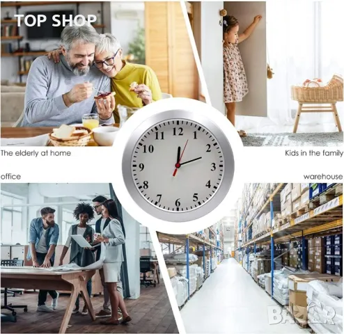 Стенен часовник с Камера HD1080P с детектор на движение, снимка 5 - HD камери - 48839360