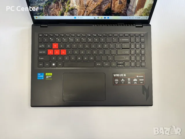 Геймърски лаптоп ACER NITRO LITE 16, Intel Core i5 13420H, RTX 4050 6GB, 16GB ram, снимка 2 - Лаптопи за игри - 55753684