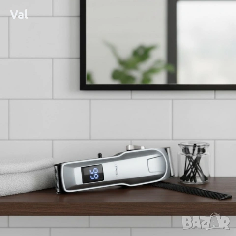 Безжична машинка за подстригване Rosberg R51810Q, 5W, DC 3.7V 1200mAh, USB зареждане, снимка 4 - Машинки за подстригване - 53761195