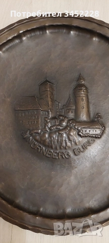 пано медно за ценители 35см отлично, снимка 2 - Пана - 52975663