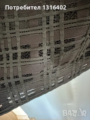 Дамска офис черна рокля размер XS, снимка 4 - Рокли - 49035546