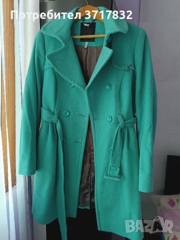 Палто цвят мента , снимка 3 - Палта, манта - 44420953