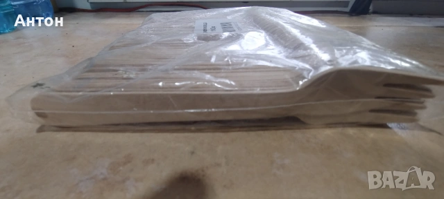 Дървени вилици 100бр., снимка 3 - Прибори за хранене, готвене и сервиране - 53570415