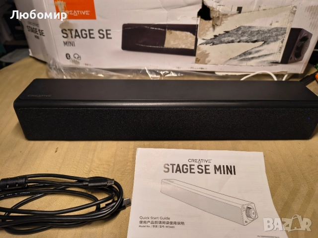Мини саундбар Creative Stage SE черен , снимка 2 - Bluetooth тонколони - 52187353