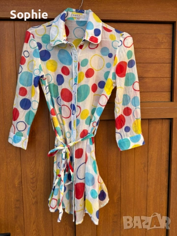 Туника от копринена смес Lucy Collection, снимка 5 - Туники - 53859223