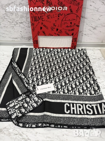 НАЛИЧЕН Christian Dior шал с етикет, снимка 5 - Шалове - 56048469