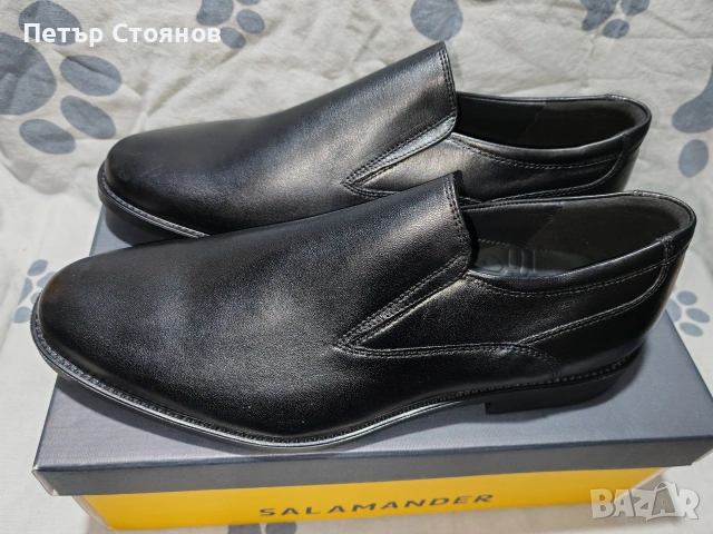 Стилни мъжки обувки от естествена кожа Salamander №45, снимка 5 - Официални обувки - 53793546