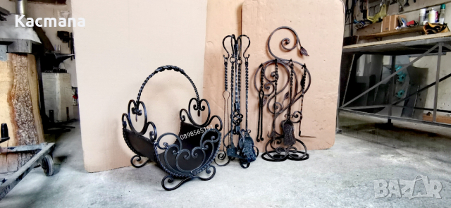 Аксесоари за камина,  кош за дърва, прибор за камина, снимка 4 - Декорация за дома - 44585522