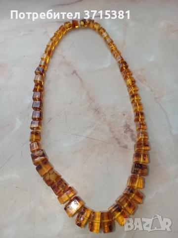 Кехлибарена огърлица, колие, снимка 4 - Колиета, медальони, синджири - 51945405