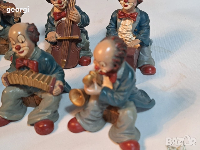 колекция фигури на клоуни музиканти Gilde 33/2, снимка 3 - Колекции - 53537234