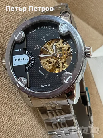 GOER Automatic-Quartz ОТЛИЧЕН!, 160 лв, снимка 2 - Мъжки - 49495702